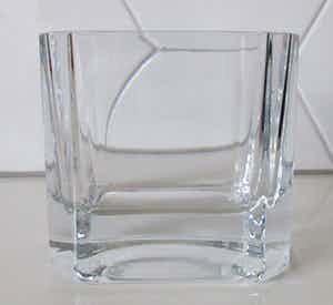 Peill & Putzler - Design blank kristallen rechthoekige vaas verkocht voor € 10!