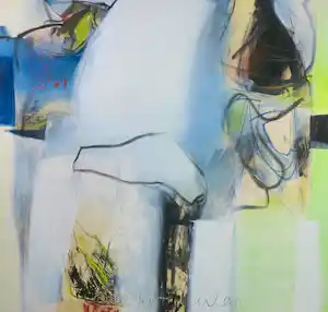 Pieter Vermeulen - Acryl op linnen, Betrapt verkauft für € 100!