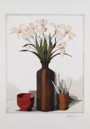 Miguel Herrera - Kleurenoffset-litho LILIES kopen? Bied vanaf 55!