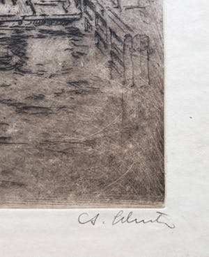 Anton Schutz - Three giants (New York), ets kopen? Bied vanaf 250!