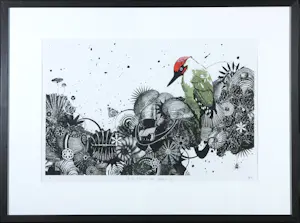 AcheterJaco Putker - Zeefdruk, Op de schouders van giganten VI - Ingelijst? Enchérissez de 35!