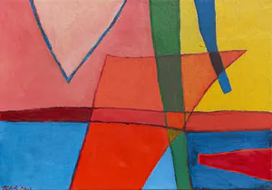 Phil Grisel - 86 I, olieverf op doek (ingelijst) kopen? Bied vanaf 95!