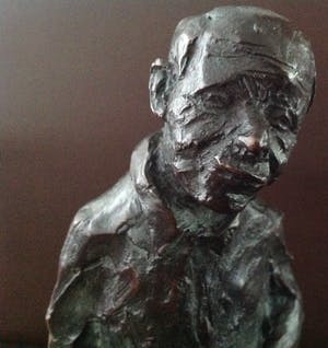 Brons (Onbekend) - Zittende figuur kopen? Bied vanaf 200!