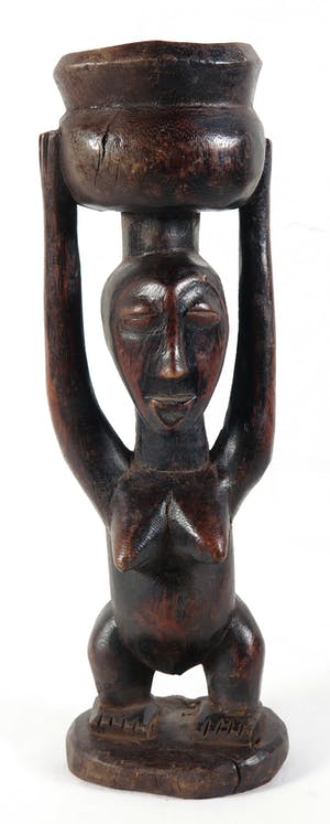 Luba - Vrouwenbeeld met offerschaal kopen? Bied vanaf 1!