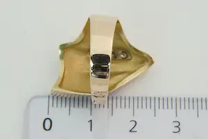 72 - Exclusieve Björn Weckström for Lapponia 18Krt rosé goud & diamanten ring kopen? Bied vanaf 430!