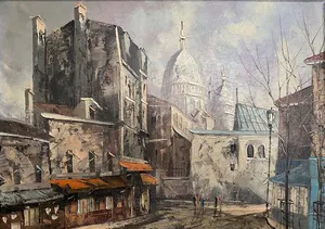 Niet of onleesbaar gesigneerd - Paris, Place de Tertre met Sacre Coeur kopen? Bied vanaf 1!