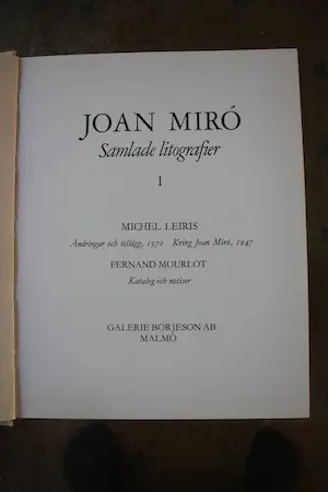 Joan Miro - Samlade litografier 1 kopen? Bied vanaf 275!