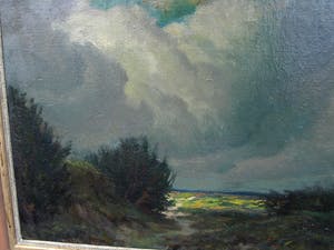 Klaas Pijlman - Olieverf op doek , “Landschap” – ingelijst - 1946 kopen? Bied vanaf 75!