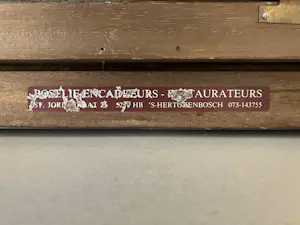 Cornelis Kuypers - Boerenfamilie op het land bij zonsondergang kopen? Bied vanaf 500!