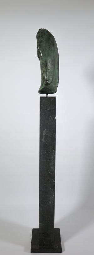 Filippa de Boer - Groot bronzen portret op hoge sokkel, Face III (Zwaar!) kopen? Bied vanaf 800!