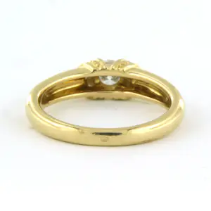 18k geel gouden ring bezet met briljant geslepen diamant 0.31ct kaufen? Bieten Sie von 700!