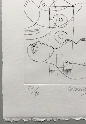 Corneille - ets - allongé nu devant le château d'eau - gesigneerd kopen? Bied vanaf 150!