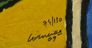 Corneille - Carborundum (handgekleurd) op geschept papier, Oiseau messager kopen? Bied vanaf 500!