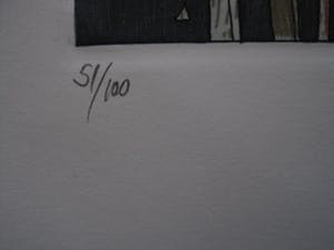 Niet of onleesbaar gesigneerd - Oosteuropees Groot gesigneerd Litho "Forever Together I" kopen? Bied vanaf 10!