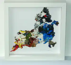 Jos van Beek - Reliëf (prachtig verdiept gelijst) verkocht voor € 89!