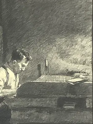 Barend Hendrik ter Weeme - Schrijver aan bureau kopen? Bied vanaf 60!