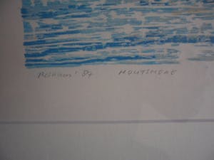 Reinoud Kuipers - Houtsnede, Water - Ingelijst kopen? Bied vanaf 20!