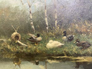 Constant Artz - Eenden aan de waterkant kopen? Bied vanaf 750!