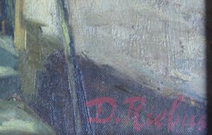 Niet of onleesbaar gesigneerd - olieverf op doek - Bavo en een hofje Haarlem - gesigneerd kopen? Bied vanaf 1!