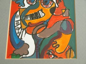 Jasper Banen - Gemengde techniek , “The Smile” – gesigneerd & ingelijst – 2017 kopen? Bied vanaf 45!