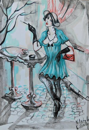 Natia Antadze - " Dame in Caffè " kopen? Bied vanaf 1!