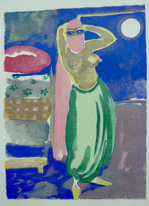 Kees van Dongen - Gravure 1001 nacht:'La culotte verte' kaufen? Bieten Sie von 15!