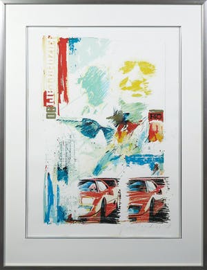 Frank Gude - Litho, EnzoFerrari90 - Ingelijst kopen? Bied vanaf 1!