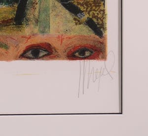 Astrid Engels - Litho, Pink - Ingelijst kopen? Bied vanaf 50!