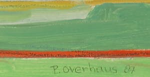 Paul Overhaus - Olieverf op gips, Polder - Ingelijst kopen? Bied vanaf 35!