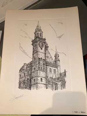 Jan van Campenhout - Historische monumenten en gebouwen - 25 pentekeningen kopen? Bied vanaf 1!