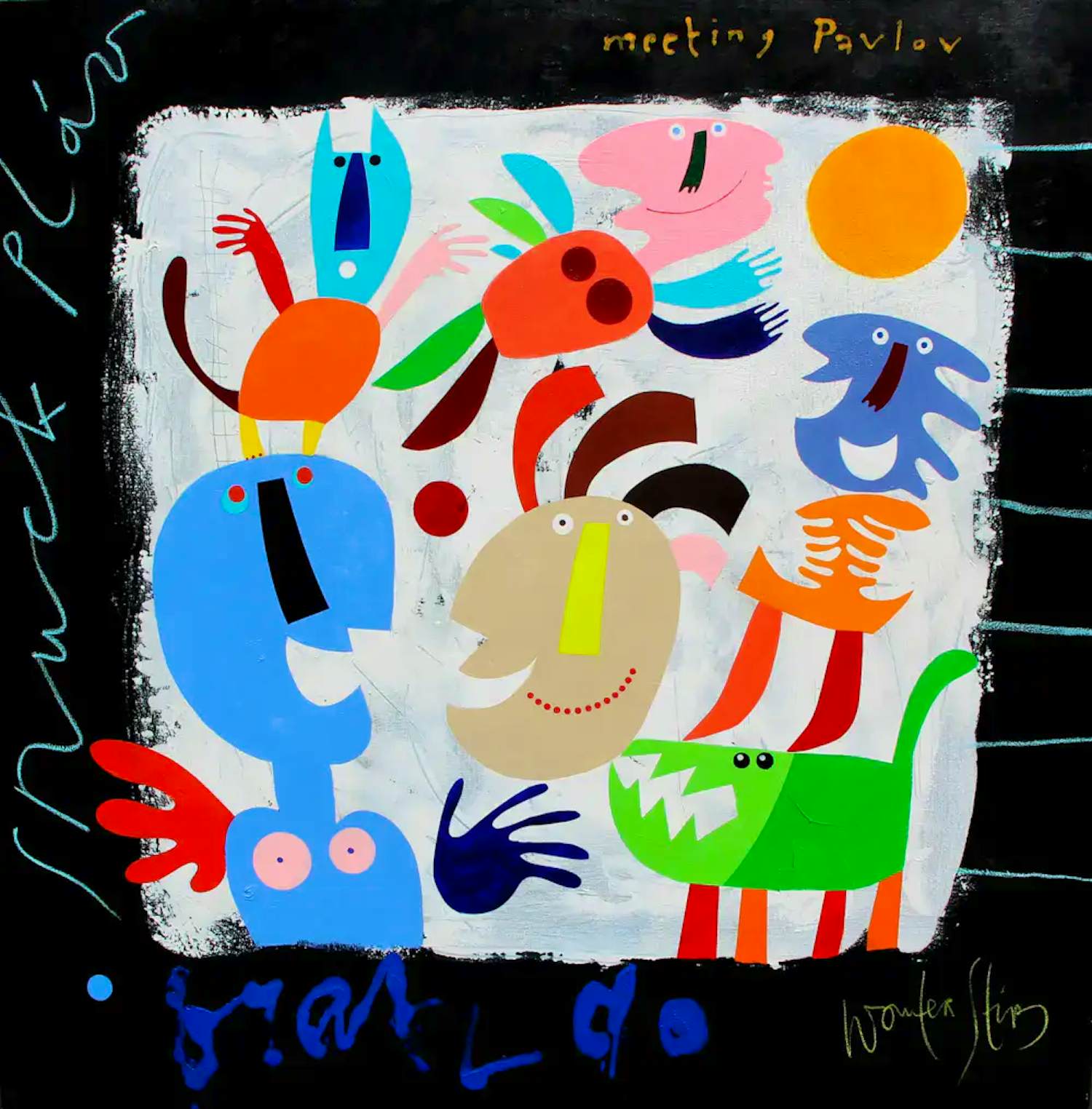 Wouter Stips - Olieverf op doek: 'Meeting Pavlov' kopen? Bied vanaf 1099!