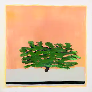Agnes Wyler - Acryl op doek, Home city nature verkocht voor € 100!