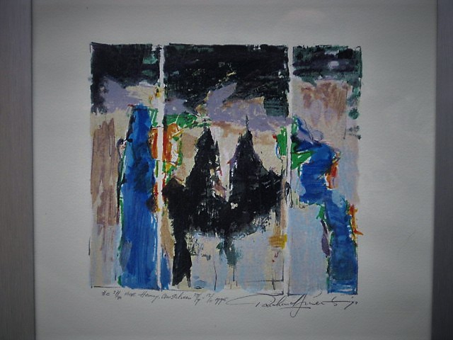 Richard Smeets - Exclusief (40 ex) Oplage Zeefdruk "Denkend aan Holland" gesigneerd met opdracht kopen? Bied vanaf 1!