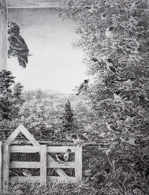 Peter Vos - Ingelijste litho: Verte (nette lijst) verkocht voor € 299!