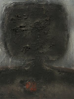 Mihajlo Petkovic - Olieverf/reliëf op doek, Portret kopen? Bied vanaf 50!