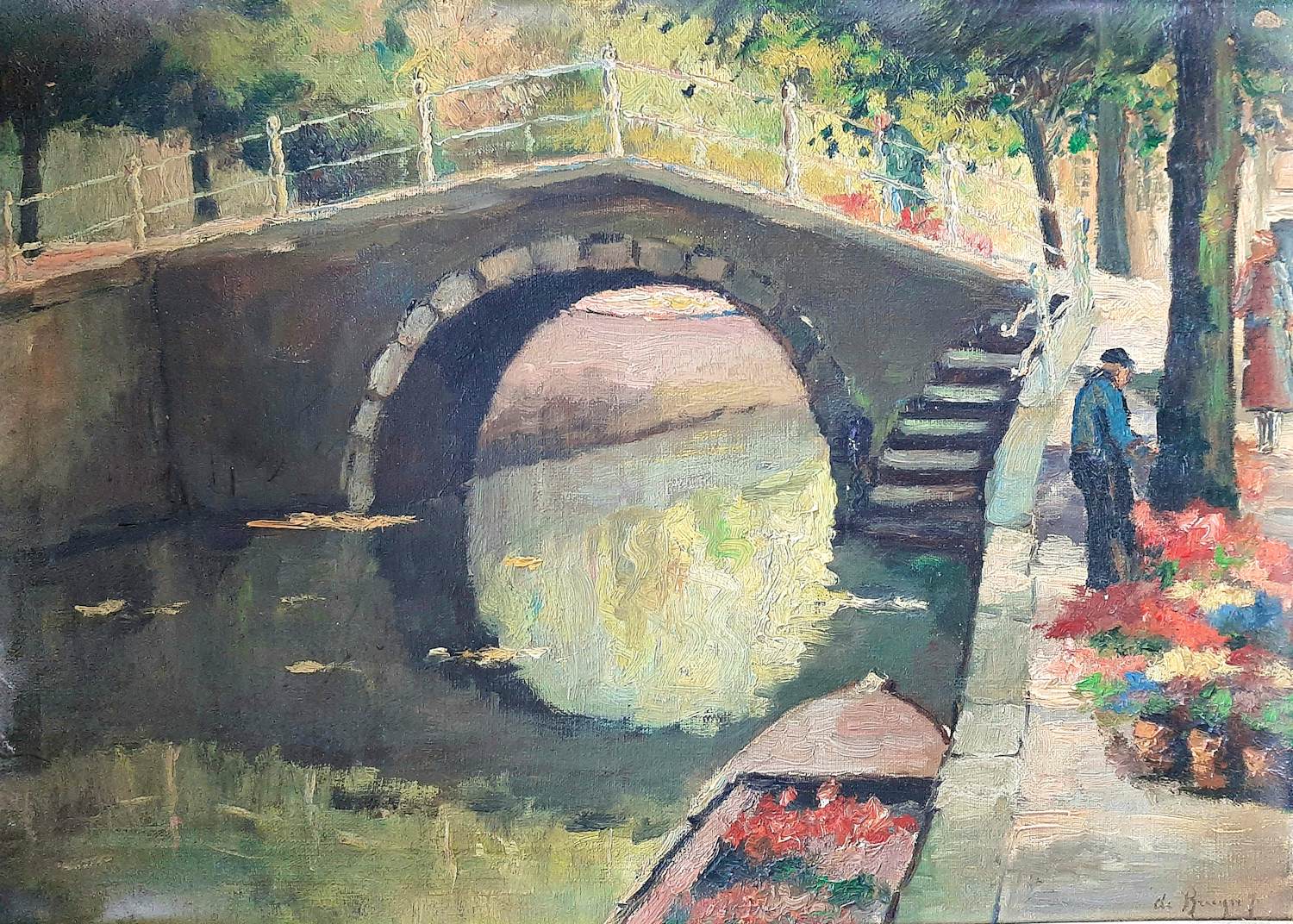 Chris de Bruijn - Delft bloemenmarkt kopen? Bied vanaf 150!