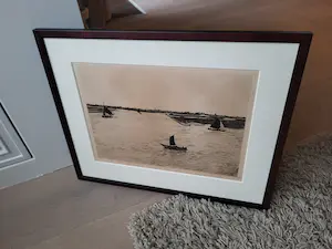 Willem Witsen - Ets,Riviergezicht - no 37, 1900 - gesigneerd kopen? Bied vanaf 269!