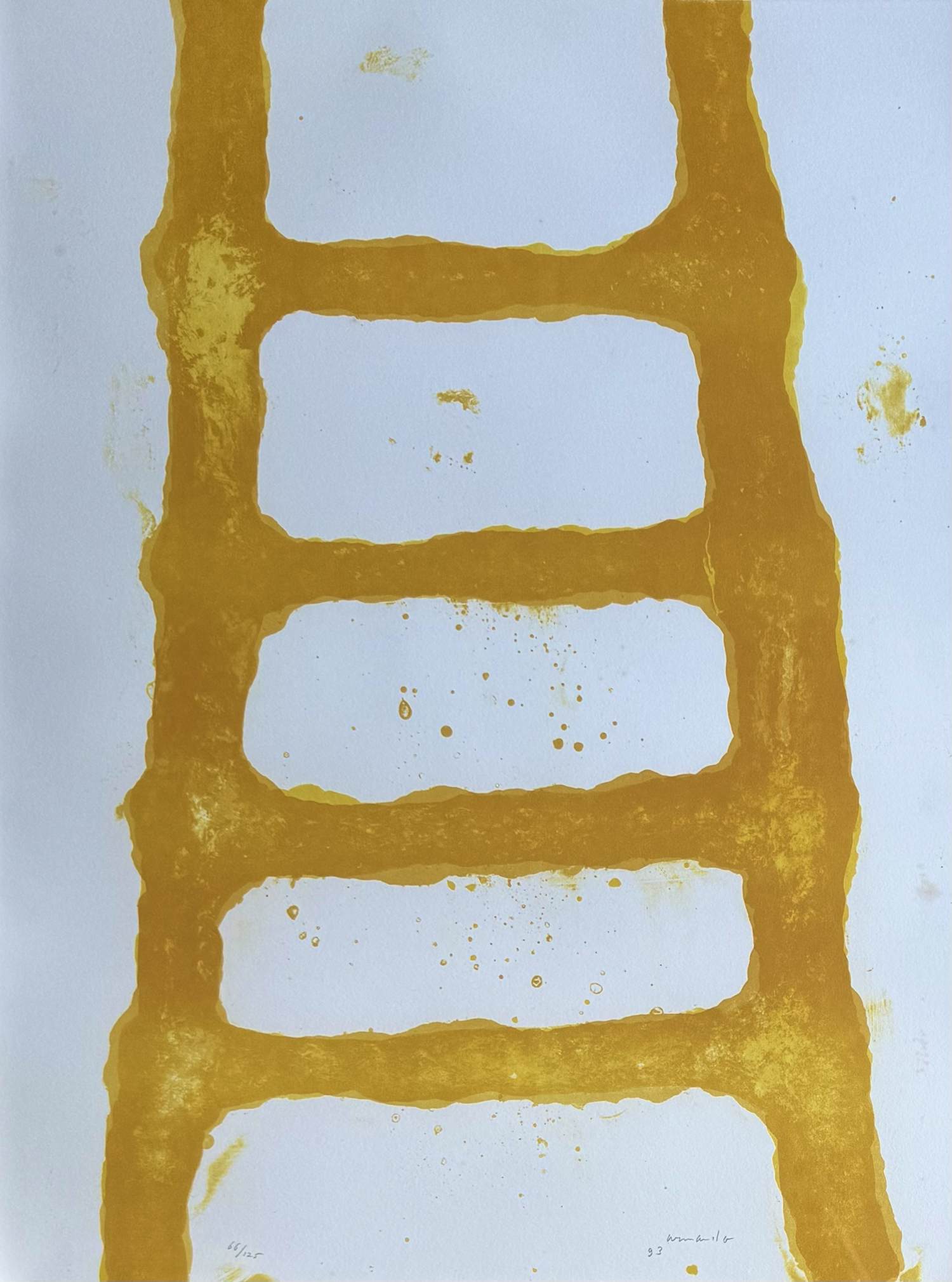 Armando - handgesigneerde kleurenlitho | 'Der Leiter' | 1993 kopen? Bied vanaf 600!