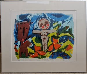 John Lie a Fo - Handgesigneerd ingelijste zeefdruk, titel onleesbaar kopen? Bied vanaf 75!