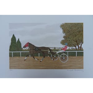 Vincent Haddelsey - Kleurenlitho THE SULKY Handgesigneerd. kopen? Bied vanaf 65!