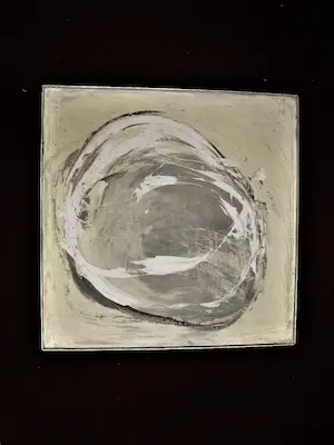 Niet of onleesbaar gesigneerd - Grote Abstracte gemengde techniek "Equilibre primal" gesigneerd kopen? Bied vanaf 1!