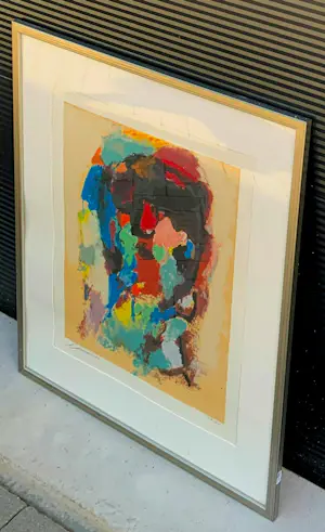 Eugène Brands - Ingelijste zeefdruk: the gardener kopen? Bied vanaf 350!