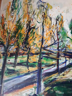 Antoine van der Pas - Herfst landschap kopen? Bied vanaf 20!