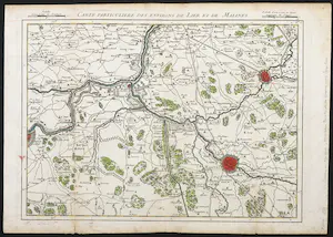 Guillaume Dheulland - Handgekleurde gravure, Carte particuliere des Environs de Lies et de Malines kopen? Bied vanaf 20!