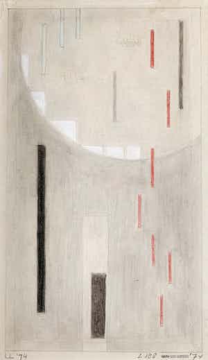 Lou Loeber - (Studie-)tekening | potlood op papier | 'L188' | 1974 verkocht voor € 475!