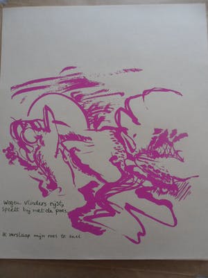 Hans Rietveld - Map met 9 zeefdrukken van Hans Rietveld en teksten van Ruth Bouman kopen? Bied vanaf 15!