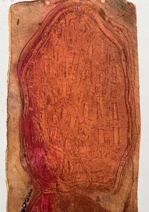 Theo Hoogewerf - handgesigneerde kleurenets | 'Ijzertijd stèle' kopen? Bied vanaf 10!