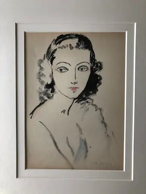 Kees van Dongen - Pochoir - Portrait de femme kopen? Bied vanaf 950!