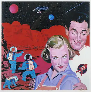 Alfred Degens - Lambdaprint, The red planet - Ingelijst kopen? Bied vanaf 1!