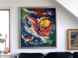 Klaas de Poel - figuren in abstract kopen? Bied vanaf 250!